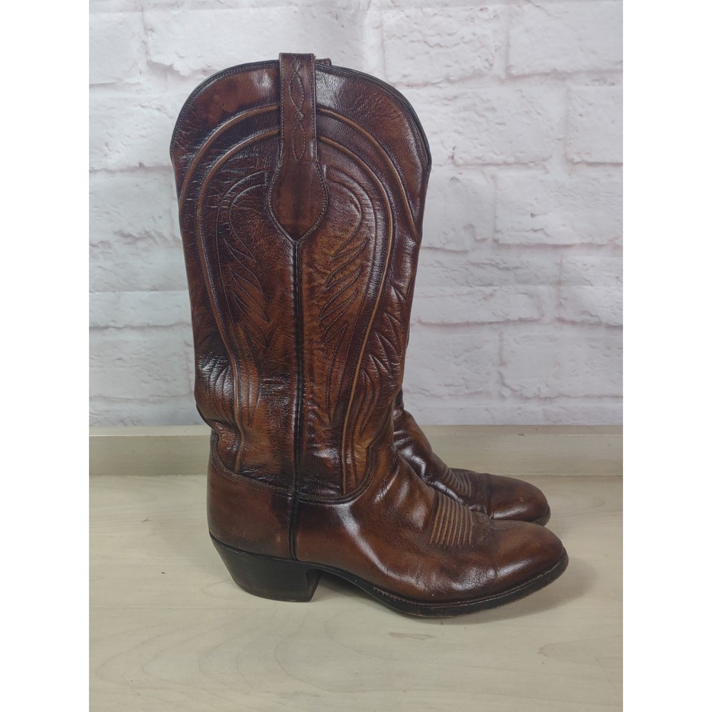 Lucchese Cowboy BOOTS Womens 7B 8083 Handmade In San Antonio USA Western Cowgirl